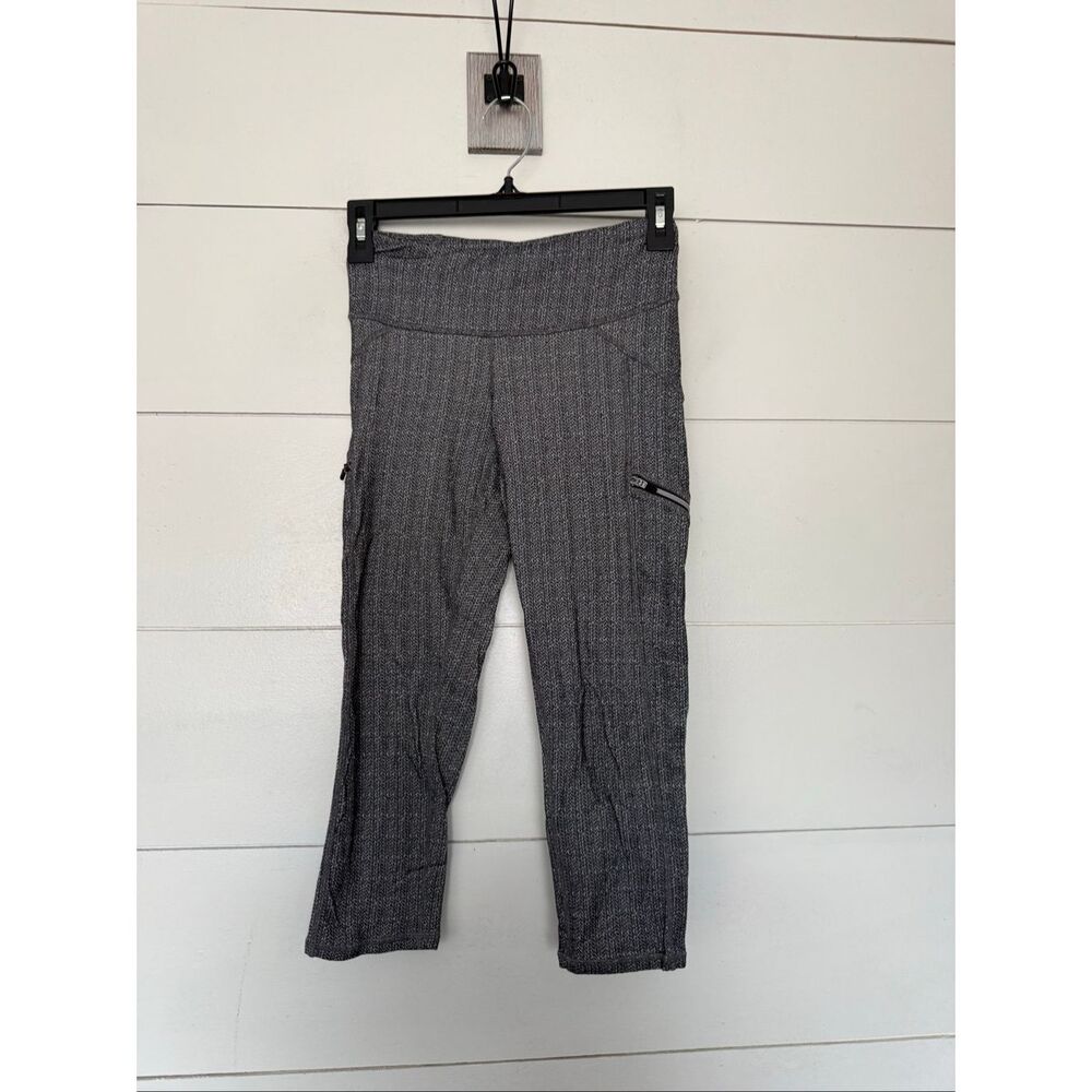 Athleta Women’s XS Grey Salt Pepper Speckled Crop Pants Ankle